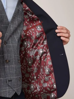 Blazers En Business-Jasjes|Pakken|Next - Strakke Pasvorm - Kostuum met twee knopen: colbert Donkerblauw