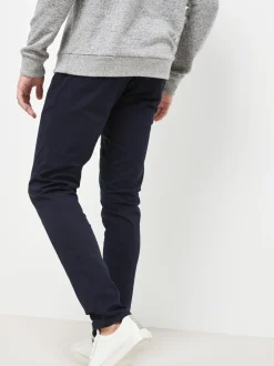 Broeken En Chino's|Next Donkerblauw - Strakke Pasvorm - Stretchy chino