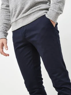 Broeken En Chino's|Next Donkerblauw - Strakke Pasvorm - Stretchy chino