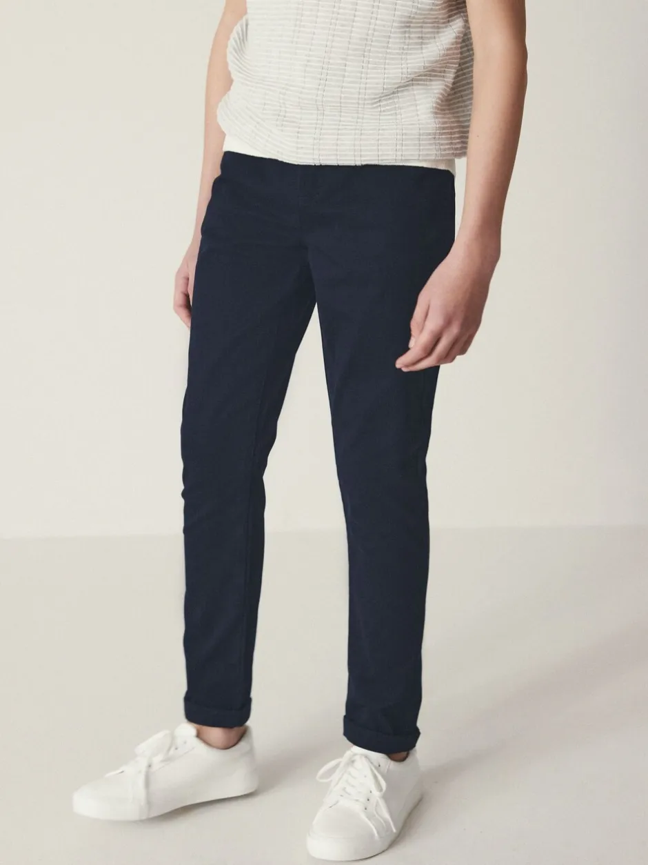 Broeken En Chino's*Next Donkerblauw - Stretchy chino's (3-17jr)