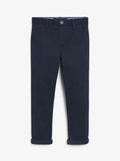 Broeken En Chino's*Next Donkerblauw - Stretchy chino's (3-17jr)