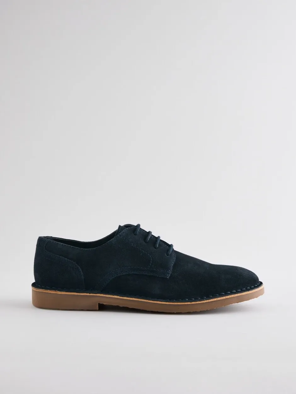 Schoenen|Next - Suède desertschoenen Donkerblauw