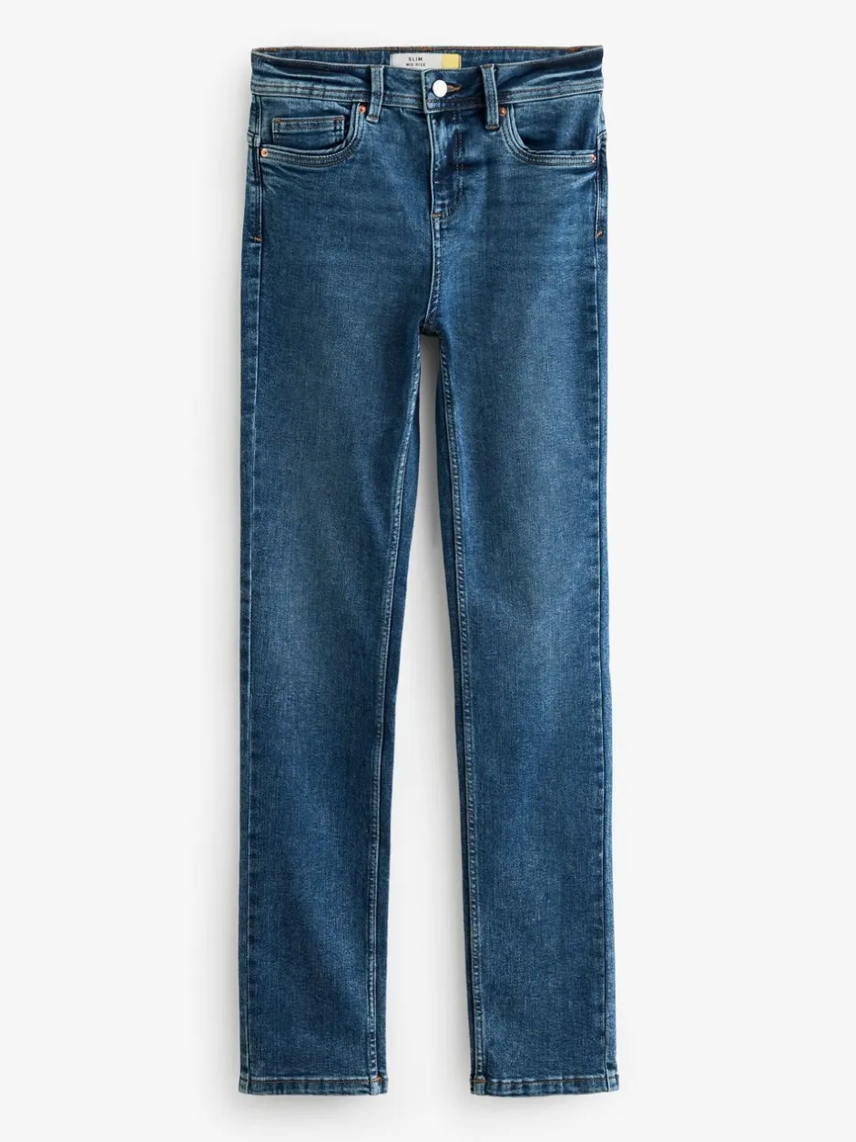 Jeans|Next - Superzachte slim-fit jeans Donkerblauw