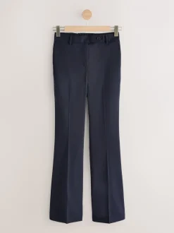Kostuums En Werkkleding|Broeken|Next - Tailored Bootcut Trousers With Wool Donkerblauw