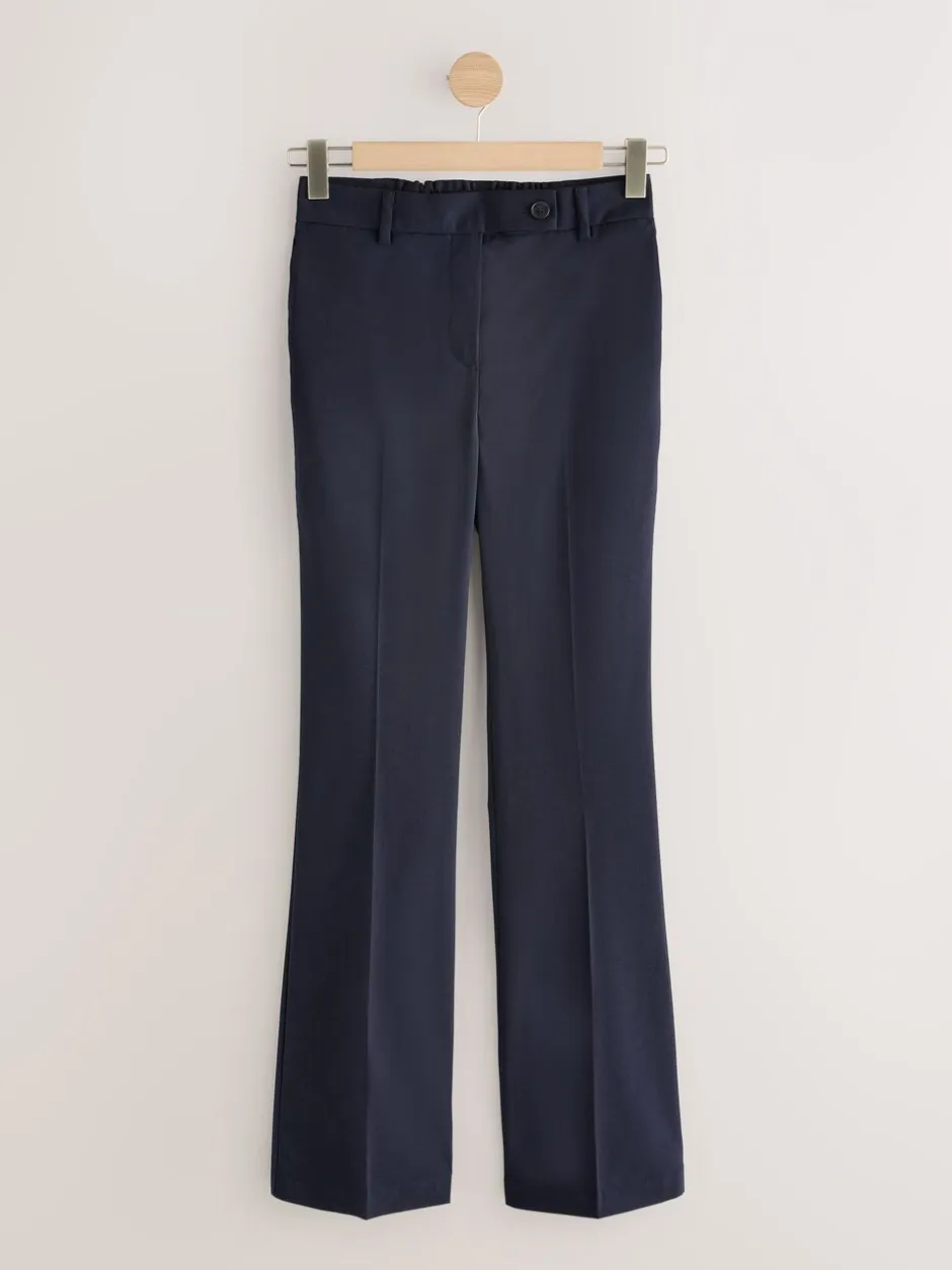 Kostuums En Werkkleding|Broeken|Next - Tailored Bootcut Trousers With Wool Donkerblauw