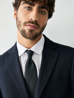 Blazers En Business-Jasjes|Pakken|Next - Tailored fit - Kostuum met textuur: colbert Donkerblauw