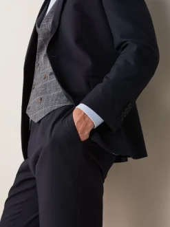 Blazers En Business-Jasjes|Pakken*Next - Tailored fit - Kostuum met twee knopen: colbert Donkerblauw