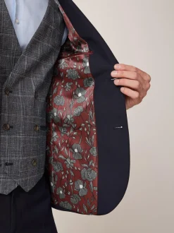 Blazers En Business-Jasjes|Pakken*Next - Tailored fit - Kostuum met twee knopen: colbert Donkerblauw