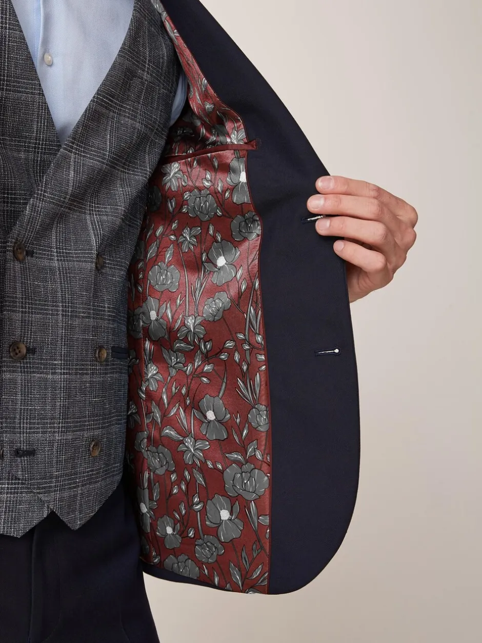 Blazers En Business-Jasjes|Pakken*Next - Tailored fit - Kostuum met twee knopen: colbert Donkerblauw