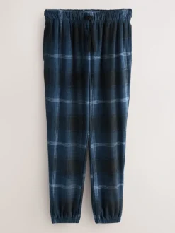 Pyjama's|Next Donkerblauw - Thermal Fleece Bottoms Long Sleeve Hoodies Set