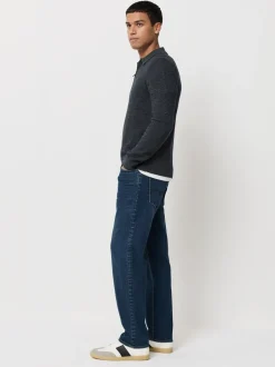 Jeans|Next Donkerblauw - ThermoGen - Straight fit - Motionflex jeans