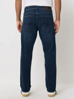 Jeans|Next Donkerblauw - ThermoGen - Straight fit - Motionflex jeans