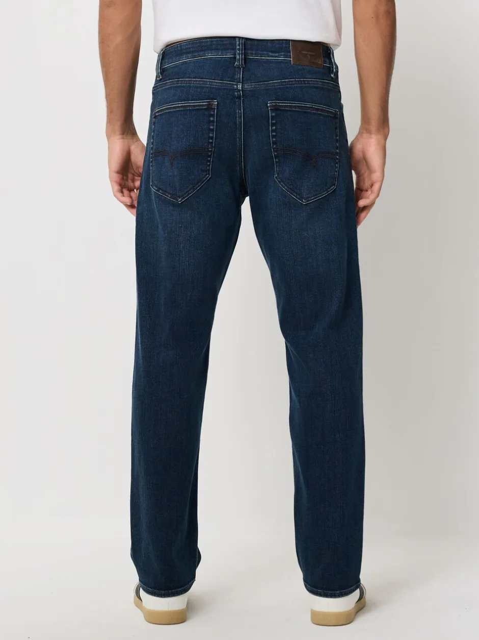 Jeans|Next Donkerblauw - ThermoGen - Straight fit - Motionflex jeans