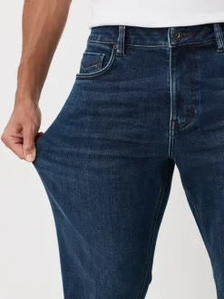 Jeans|Next Donkerblauw - ThermoGen - Straight fit - Motionflex jeans