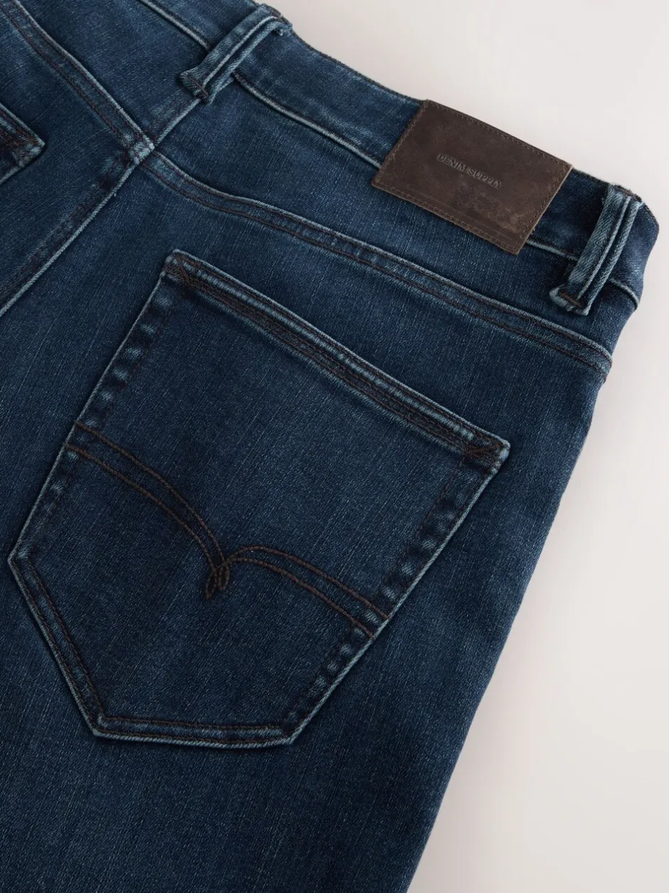 Jeans|Next Donkerblauw - ThermoGen - Straight fit - Motionflex jeans