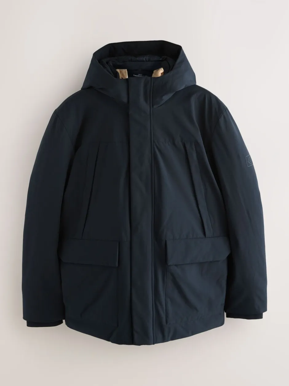 Jassen En Jacks*Next - ThermoGen Parka Jack met Borg voering Donkerblauw