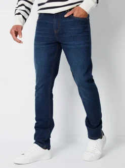 Jeans|Threadbare Donkerblauw - - Slim-fit jeans met stretch