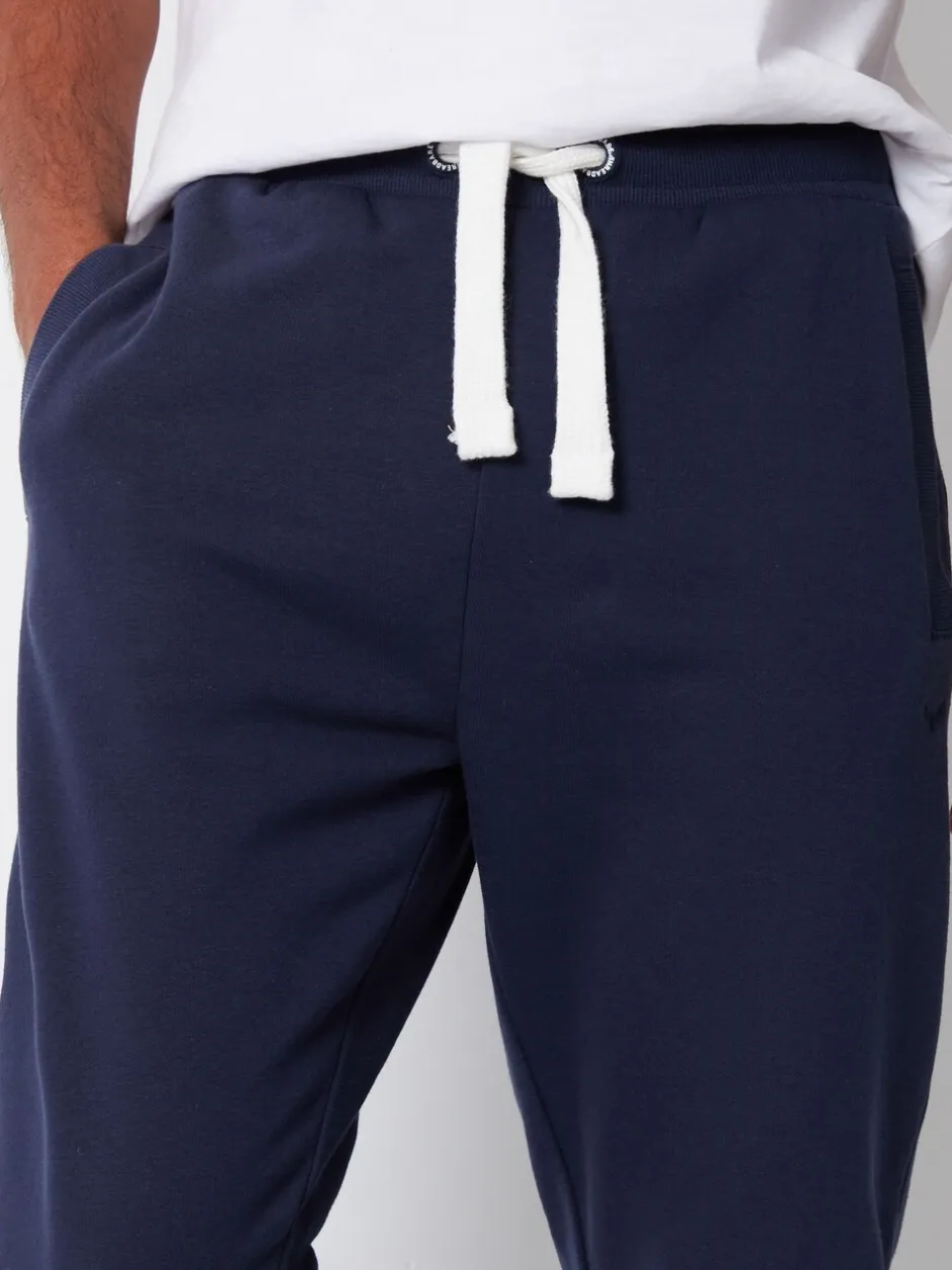 Joggingbroeken|Threadbare - joggingbroek met rechte pijpen Donkerblauw