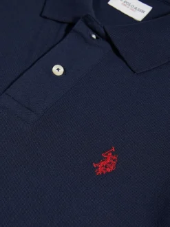 Poloshirts*U.S. Polo Assn Donkerblauw - . Piqué poloshirt met normale pasvorm van 100% katoen