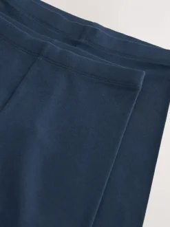 Schoolkleding|Shorts En Rokken|Next - Verpakking van 2 stretchy fietsshorts met hoog katoengehalte (3-16jr) Donkerblauw