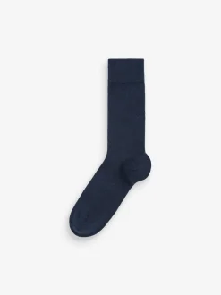 Sokken|Sokken|Next Donkerblauw - Verpakking van 7 - Herensokken met hoog katoengehalte