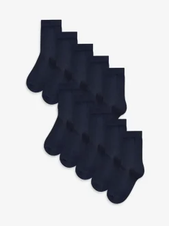 Sokken|Next - Verpakking van 10 paar sokken met hoog aandeel katoen Donkerblauw