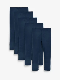 Broeken En Leggings|Next Donkerblauw - Verpakking van 5 leggings (3-16 jr)