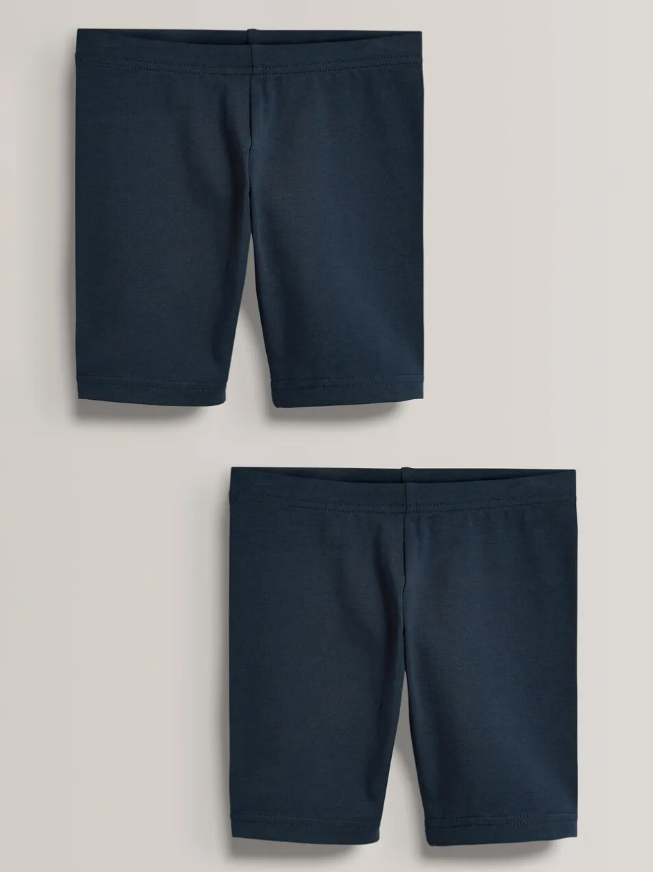 Shorts En Rokken*Next - Verpakking van 2 stretchy fietsshorts met hoog katoengehalte (3-16jr) Donkerblauw