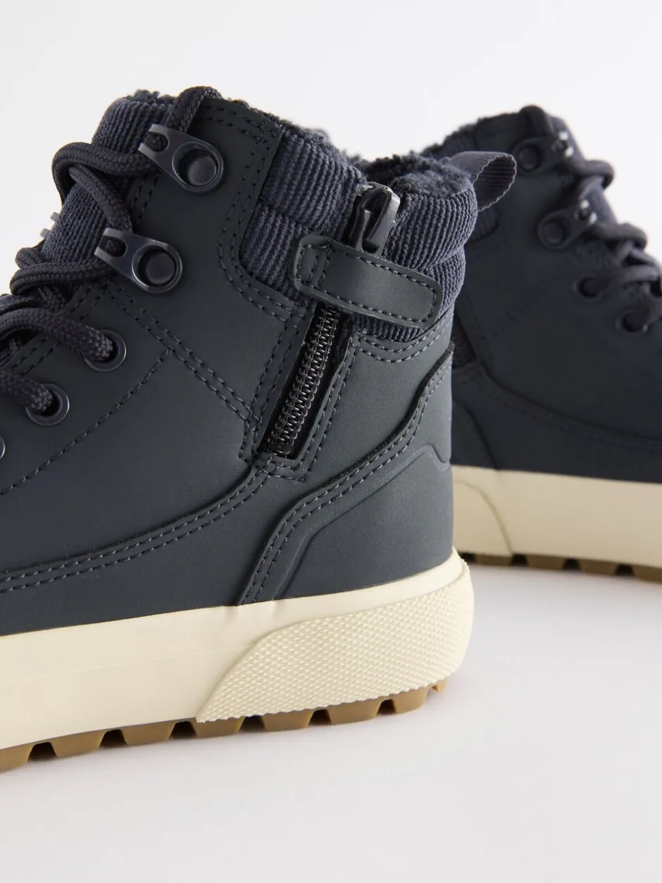 Boots*Next - Warm gevoerde hoge boots Donkerblauw