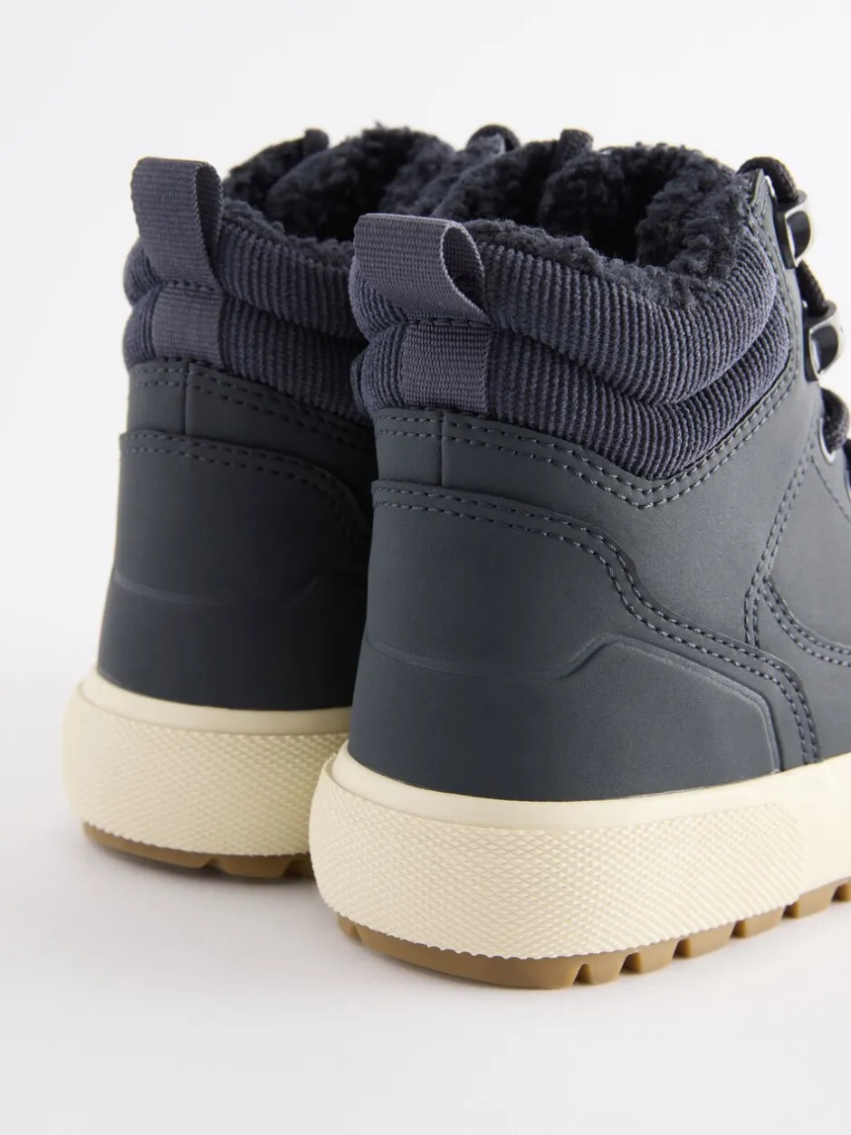 Boots*Next - Warm gevoerde hoge boots Donkerblauw