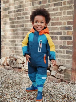 Jassen, Jacks En Kinderwagenpakjes|Jassen En Jacks|Next - Waterdicht sneeuwpak (3 mnd-7 jr) Donkerblauw colourblocking