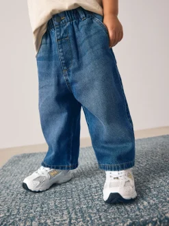 Jeans En Joggingbroeken|Jeans|Next - Jeans met wijde pijpen (3 mnd-7 jr) Donkerblauw denim