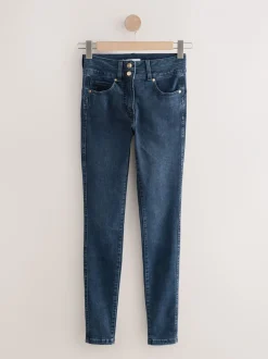 Jeans|Next - Skinny jeans met verlengings- en afslankeffect Donkerblauw denim