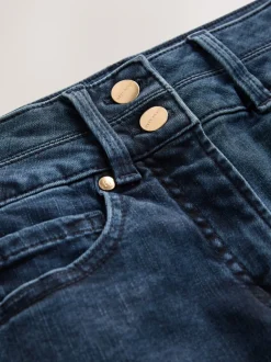 Jeans|Next - Skinny jeans met verlengings- en afslankeffect Donkerblauw denim