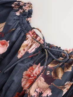 Jumpsuits En Playsuits*Next - Jumpsuit met blote schouder Donkerblauw/roze