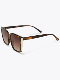 Zonnebril|Carvela - Square Frame Sunglasses Donkerbruin