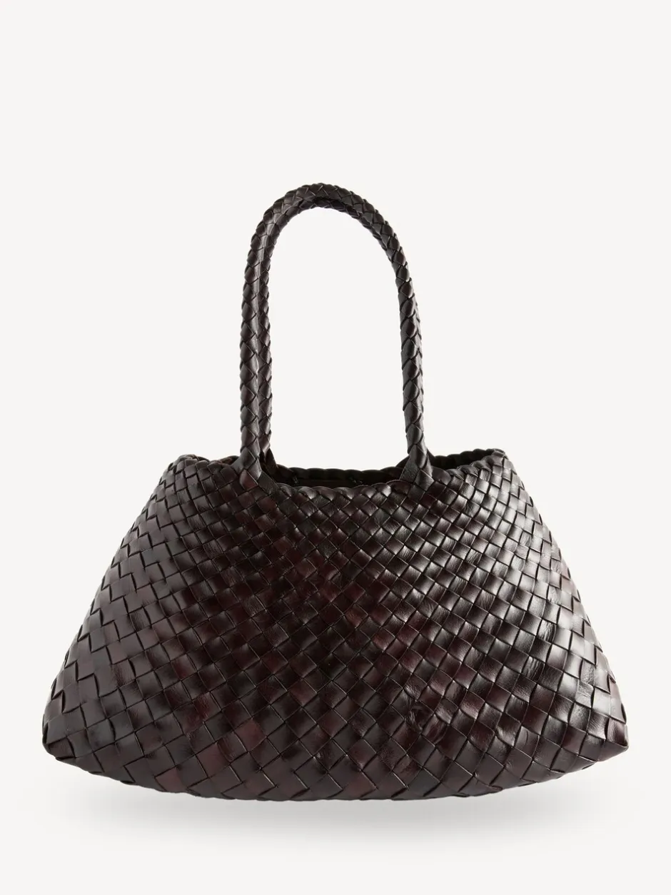 Tassen En Portemonnees*Dragon Diffusion - Santa Croce Grote Geweven Tas Donkerbruin