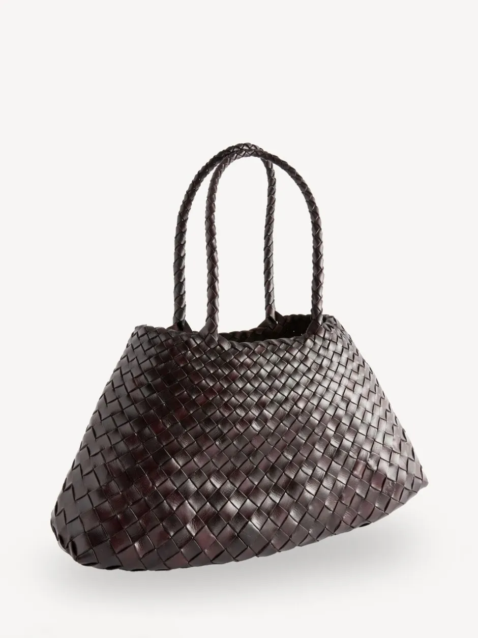 Tassen En Portemonnees*Dragon Diffusion - Santa Croce Grote Geweven Tas Donkerbruin
