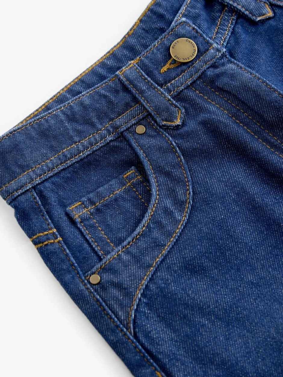 Jeans*Next Donkere inktblauwe wassing - Jeans met wijde pijpen (3-16 jr)