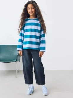 Jeans|Next Donkere wassing - Barrel jeans (3-16jaar)