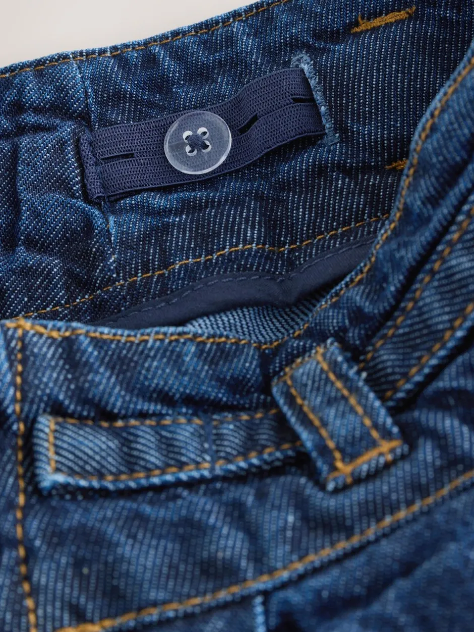 Shorts En Rokken*Next - Geplooide denim rok (3-16jr) Donkere wassing