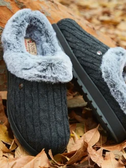 Pantoffels|Skechers - Keepsakes Ice Angel pantoffels Donkergrijs