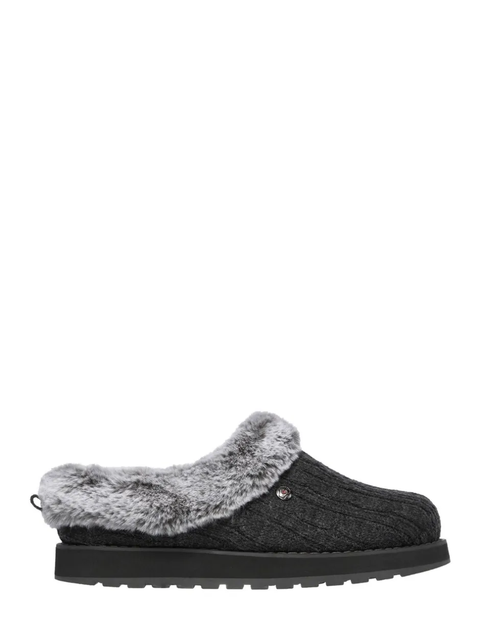 Pantoffels|Skechers - Keepsakes Ice Angel pantoffels Donkergrijs