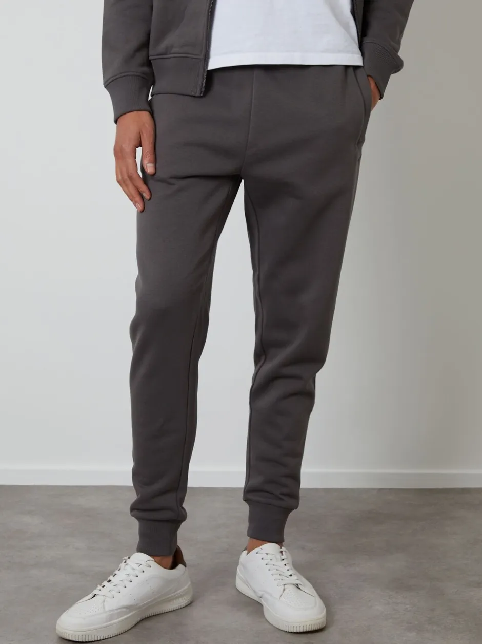Joggingbroeken*Threadbare Donkergrijs - - Katoenen Blend joggingbroek