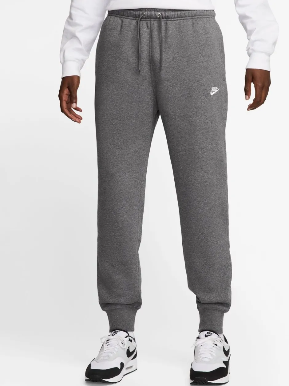 Joggingbroeken|Nike Donkergrijs gemêleerd - Club fleece joggingbroek