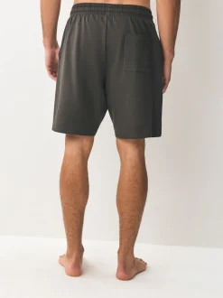 Loungewear|Shorts|Next - Loopback Soft Touch 2 Pack Jogger Shorts Donkergrijs/zwart