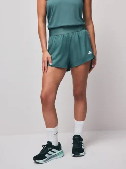 Shorts|adidas Donkergroen - Hyperglam shorts van geweven stof