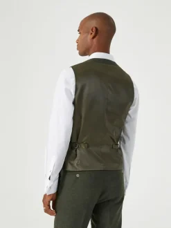 Vesten*Skopes Donkergroen - Jude maatsnit getailleerd vest