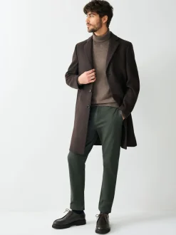 Broeken En Chino's*Next Donkergroen - Slim Fit - Stretchy chino