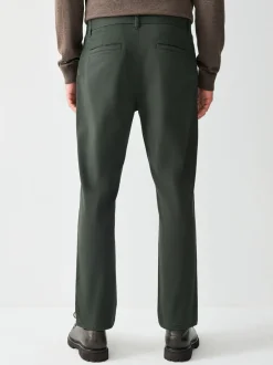 Broeken En Chino's*Next Donkergroen - Slim Fit - Stretchy chino